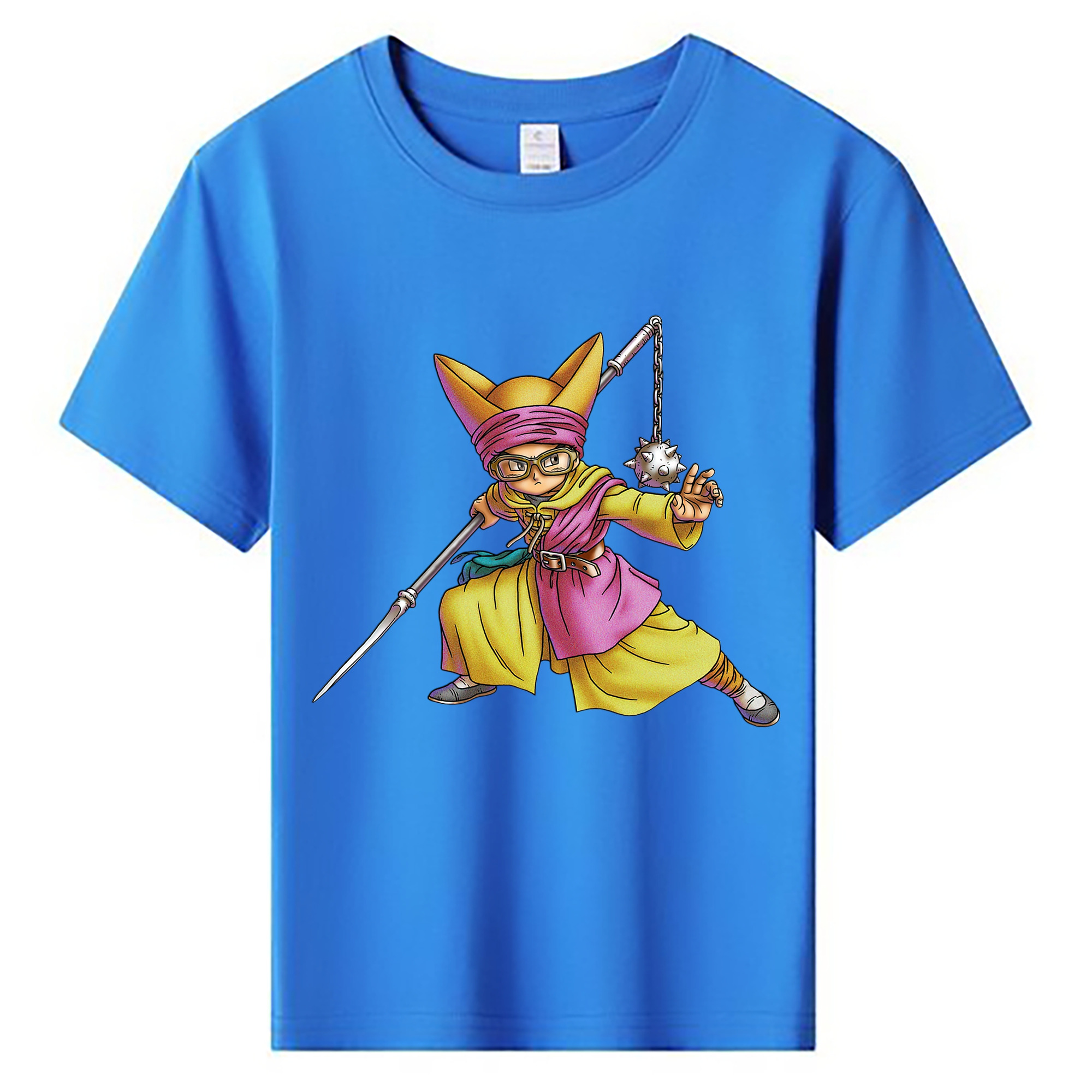 （画像用） ドラゴンクエスト Doragon Kuesuto Dragon Quest 綿100％キッズTシャツ（フロントプリント）